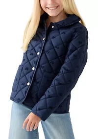 Girls 7-16 Quilted Barn Jacket