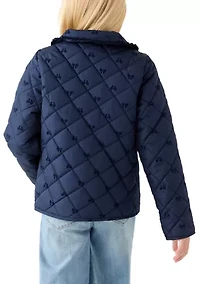 Girls 7-16 Quilted Barn Jacket