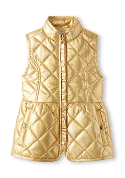 Girls 4-6x Metallic Puffer Vest