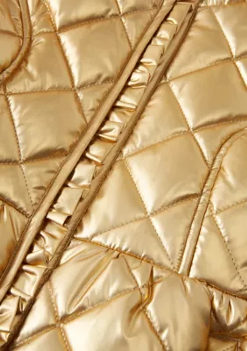 Girls 4-6x Metallic Puffer Vest