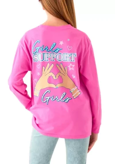 Girls 7-16 Support Graphic T-Shirt