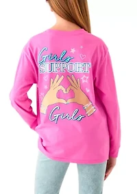 Girls 7-16 Support Graphic T-Shirt