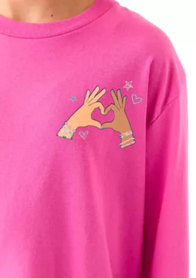 Girls 7-16 Support Graphic T-Shirt