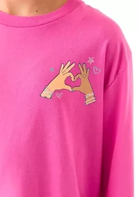 Girls 7-16 Support Graphic T-Shirt