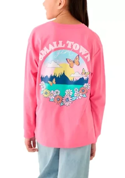 Girls 7-16 Small Town Girl Long Sleeve Graphic T-Shirt