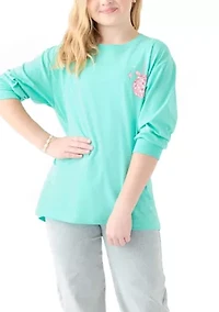 Girls 7-16 Long Sleeve Mirror Icons T-Shirt