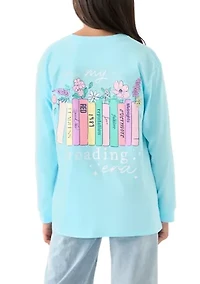 Girls 7-16 My Reading Era Long Sleeve T-Shirt
