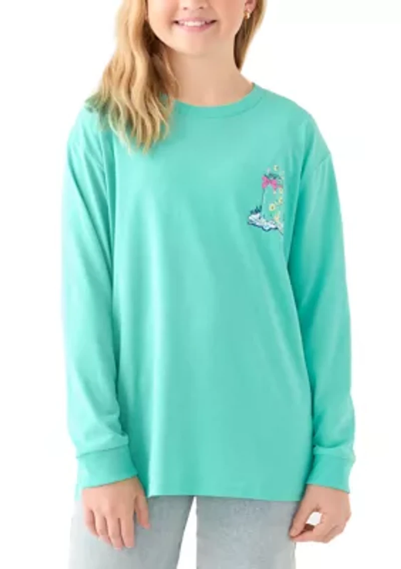 Girls 7-16 Let Your Light Shine Long Sleeve Graphic T-Shirt