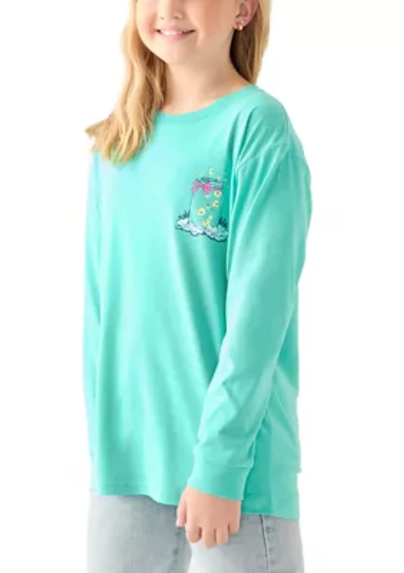 Girls 7-16 Let Your Light Shine Long Sleeve Graphic T-Shirt