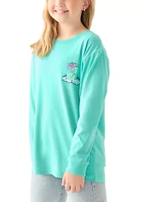 Girls 7-16 Let Your Light Shine Long Sleeve Graphic T-Shirt