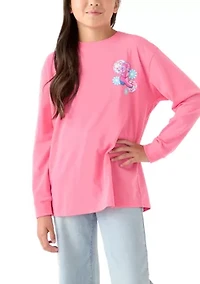 Girls 7-16 Make the Whole Place Shimmer Long Sleeve T-Shirt