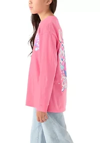 Girls 7-16 Make the Whole Place Shimmer Long Sleeve T-Shirt