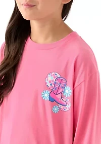 Girls 7-16 Make the Whole Place Shimmer Long Sleeve T-Shirt