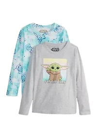 Girls 7-16 Long Sleeve Licensed T-Shirt - Set of 2
