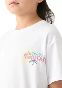 Girls 7-16 Festival Days Graphic T-Shirt