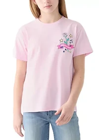 Girls 7-16 Cassette Tapes Graphic T-Shirt