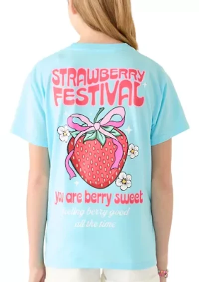 Girls 7-16 Strawberry Festival Graphic Print T-Shirt