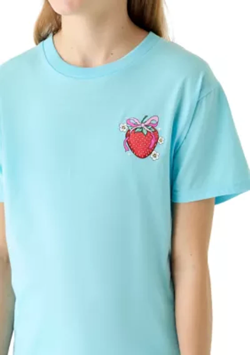 Girls 7-16 Strawberry Festival Graphic Print T-Shirt