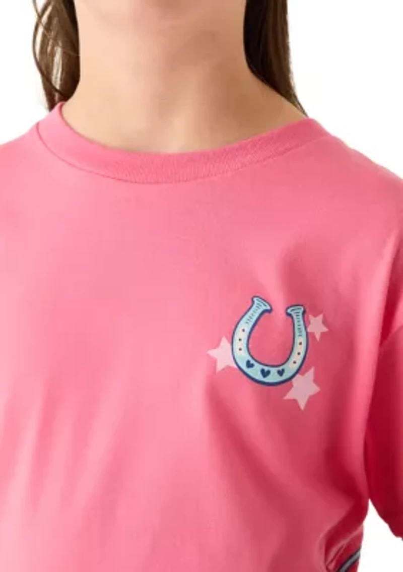 Girls 7-16 2 Saddle Up Graphic T-Shirt