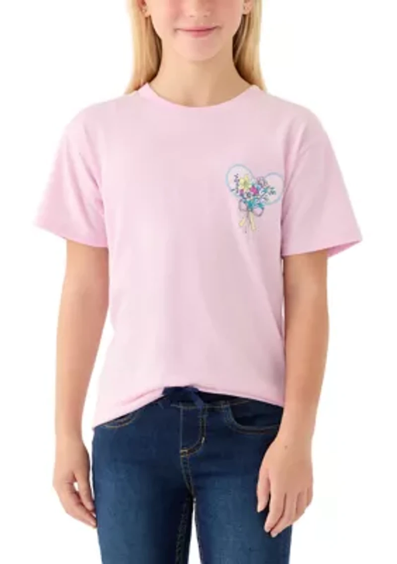 Girls 7-16 Distracted by Dogs Graphic T-Shirt