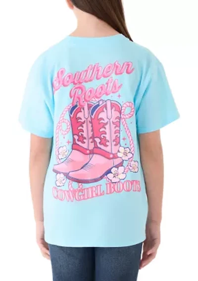 Girls 7-16 Southern Roots Boots Graphic T-Shirt