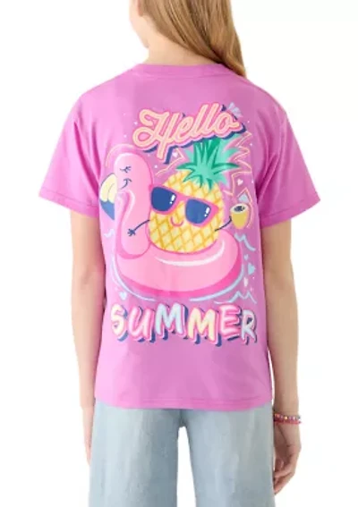 Girls 7-16 Hello Summer Graphic Print T-Shirt