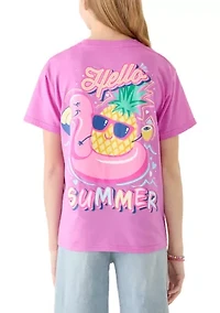 Girls 7-16 Hello Summer Graphic Print T-Shirt
