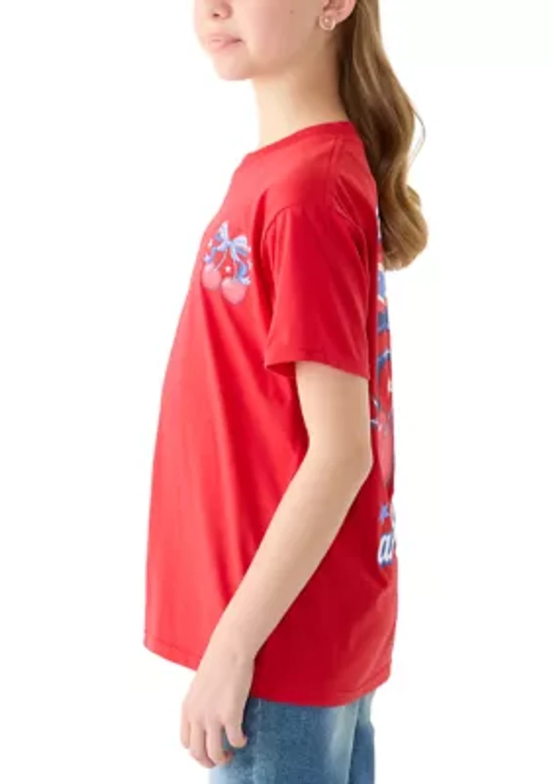 Girls 7-16 RWB Cherry Shirt
