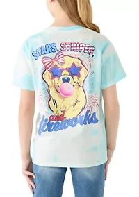 Girls 7-16 RWB Stars Stripes Shirt