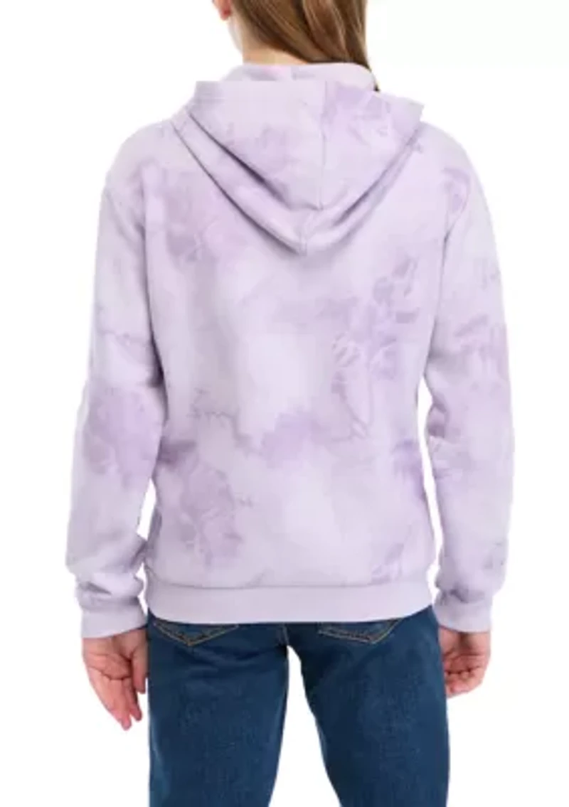Girls 7-16 Bronco Graphic Tie Dyed Printed Hoodie