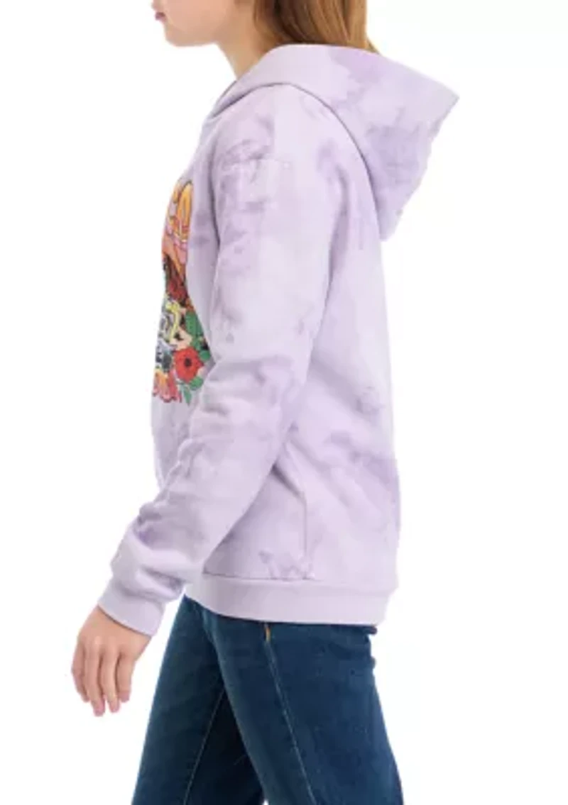 Girls 7-16 Bronco Graphic Tie Dyed Printed Hoodie
