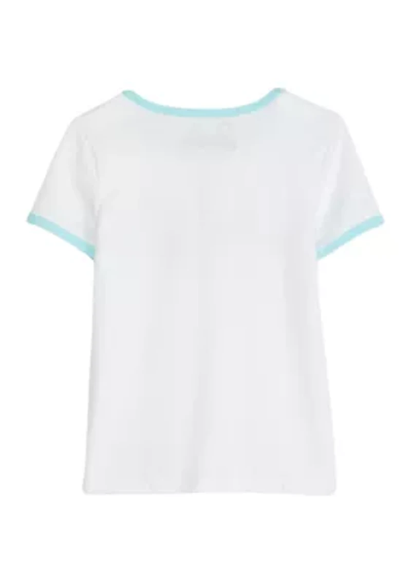 Girls 4-6x Doll Graphic Ringer T-Shirt