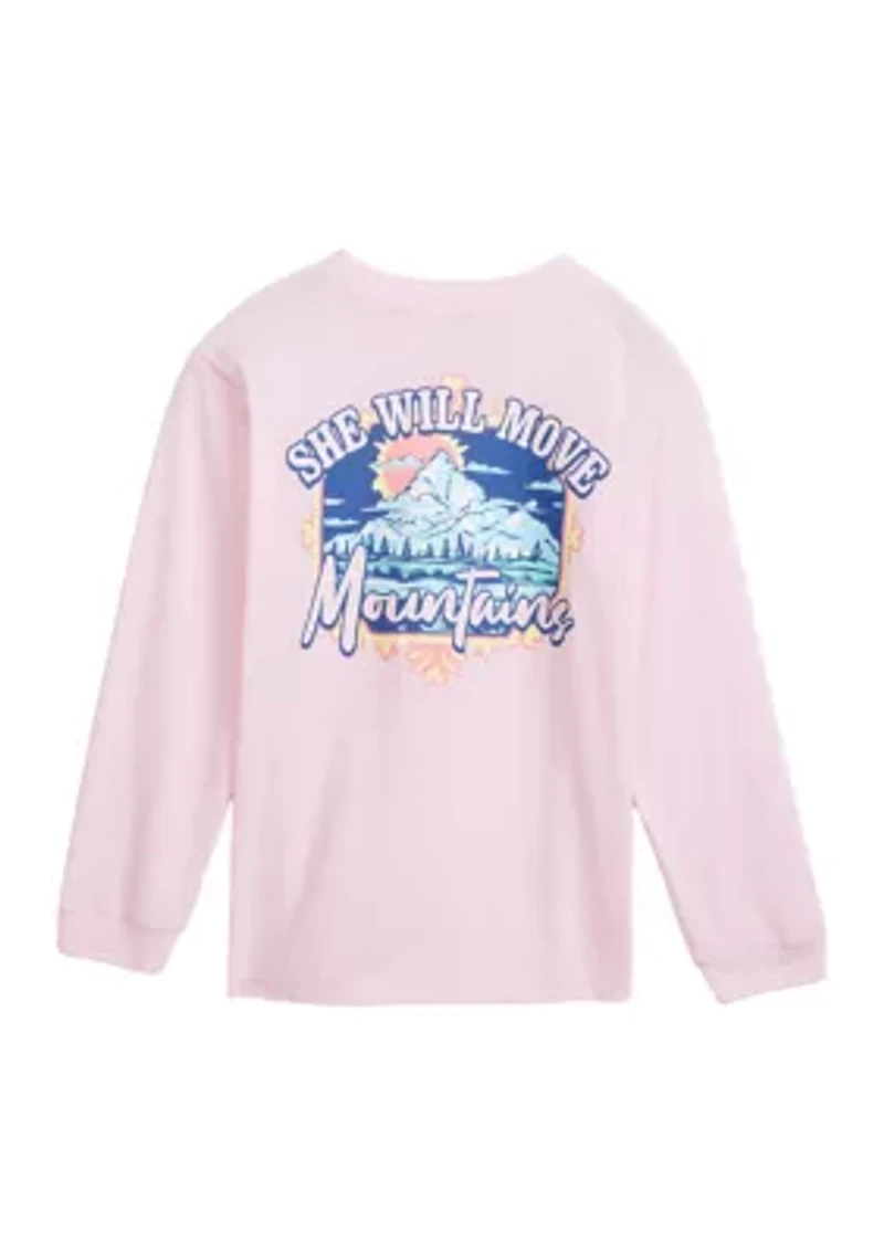 Girls 4-6x Snow Mountain Graphic T-Shirt