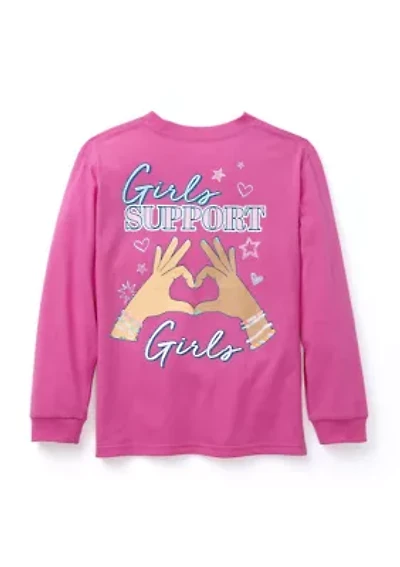 Girls 4-6x Support Graphic Sweatshirt