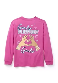 Girls 4-6x Support Graphic Sweatshirt