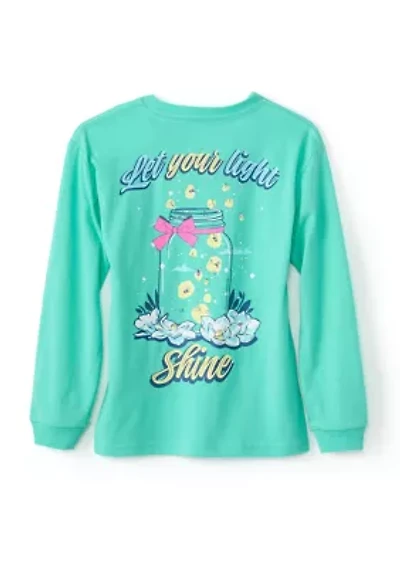 Girls 4-6x Let Your Light Shine Graphic Shirt