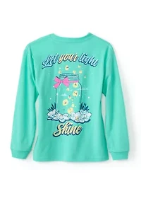 Girls 4-6x Let Your Light Shine Graphic Shirt