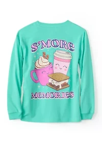 Girls 4-6x Smore Memories Graphic PJ Top