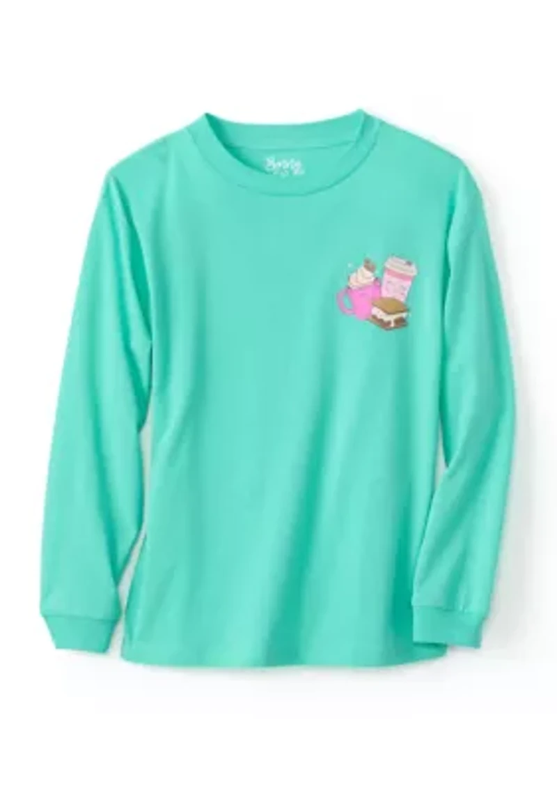 Girls 4-6x Smore Memories Graphic PJ Top