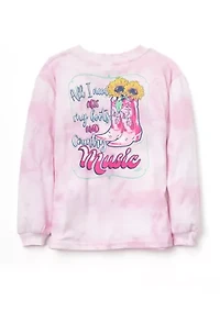 Girls 4-6x Country Music Boots Graphic T-Shirt