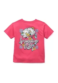 Girls 4-6x Springtime Vibes Graphic T-Shirt