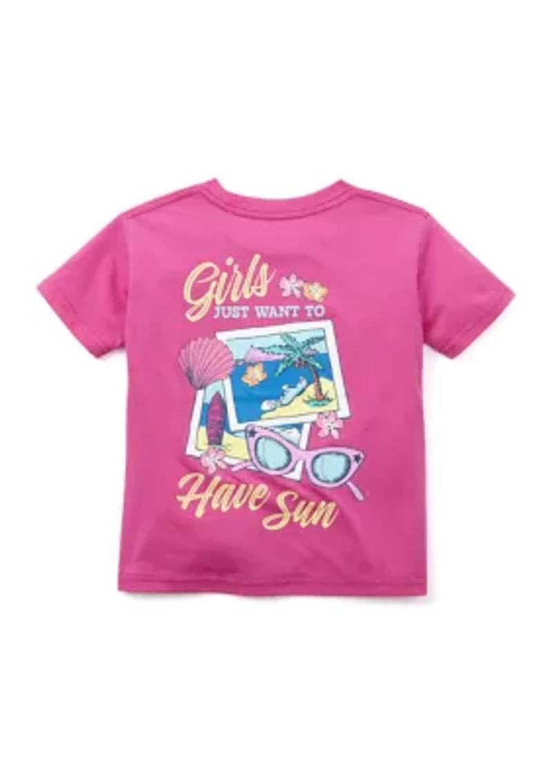 Girls 4-6x Just Want to Have Fun Graphic T-Shirt