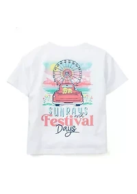 Girls 4-6x Festival Days Graphic T-Shirt