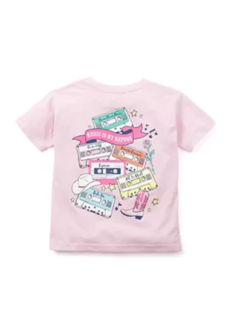 Girls 4-6x Cassette Tapes Graphic T-Shirt