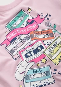 Girls 4-6x Cassette Tapes Graphic T-Shirt