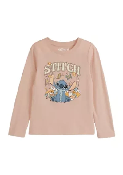 Girls 4-6x Stitch Meadow Graphic T-Shirt