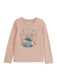 Girls 4-6x Stitch Meadow Graphic T-Shirt