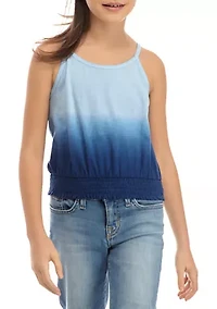 Girls 7-16 Smocked Halter Top