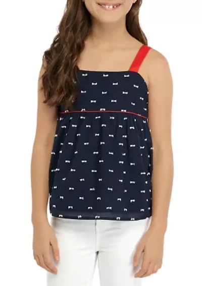 Girls 7-16 Pipe Detail Tank