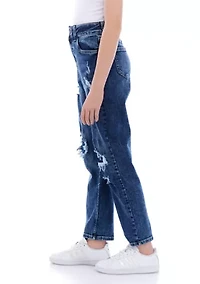 Girls 7-16 High Rise Relaxed Straight Jeans